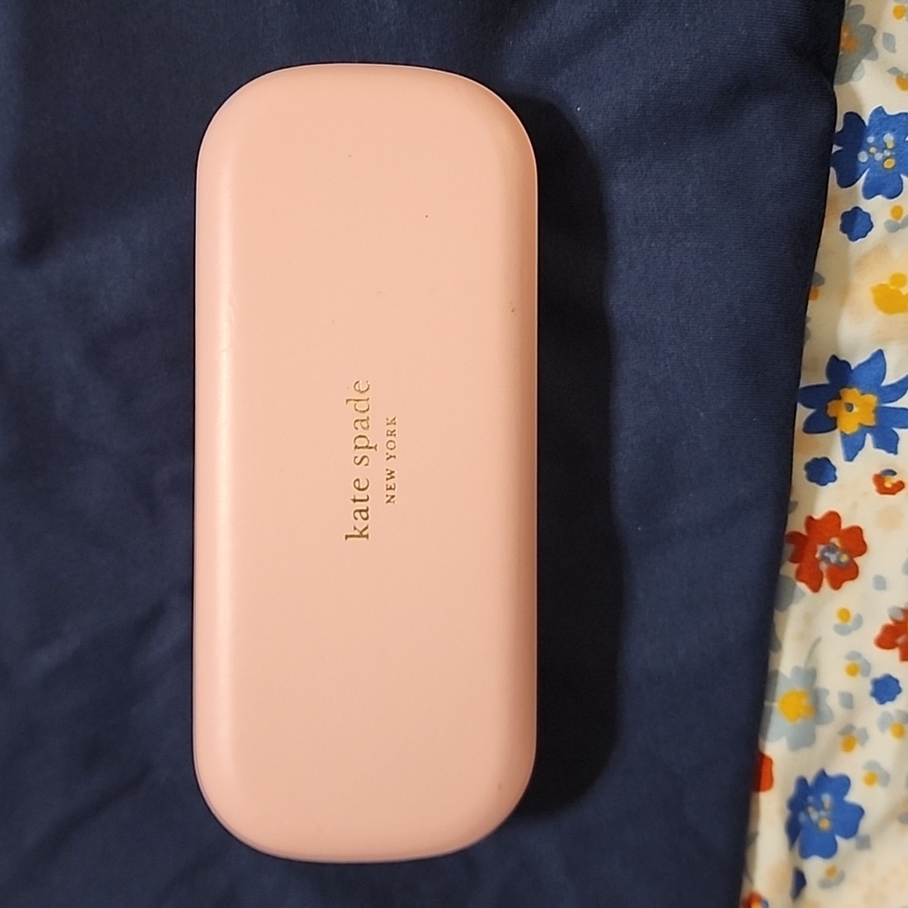 Pink and Green Kate Spade eye glass case
